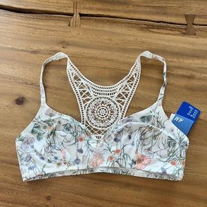 H&M floral print bathing suit top BRAND NEW W/ TAGS